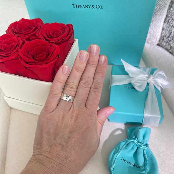 Tiffany & Co. 1837 Ring in Silver Medium size 5.5 NEW $495